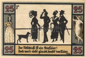 Német Birodalom / Weimari Köztársaság / Apolda 1921. 25Pf(6x) 6klf db, teljes sor T:I