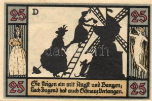 Német Birodalom / Weimari Köztársaság / Apolda 1921. 25Pf(6x) 6klf db, teljes sor T:I