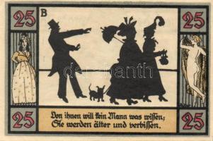 Német Birodalom / Weimari Köztársaság / Apolda 1921. 25Pf(6x) 6klf db, teljes sor T:I