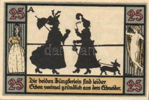 Német Birodalom / Weimari Köztársaság / Apolda 1921. 25Pf(6x) 6klf db, teljes sor T:I