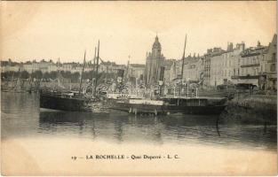 La Rochelle, Quai Duperré / quay, steamship (EK)