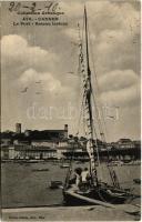 1910 Cannes, Le Port, Bateau lesteur / port (EK)