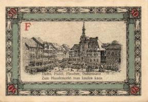 Német Birodalom / Weimari Köztársaság / Apolda 1921. 50Pf(6x) 6klf db, teljes sor T:I