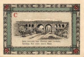 Német Birodalom / Weimari Köztársaság / Apolda 1921. 50Pf(6x) 6klf db, teljes sor T:I