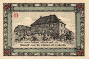 Német Birodalom / Weimari Köztársaság / Apolda 1921. 50Pf(6x) 6klf db, teljes sor T:I