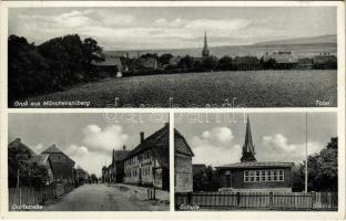 1938 Mönchevahlberg (Dettum), Total, Dorfstraße, Schule / general view, street view, school (EK)