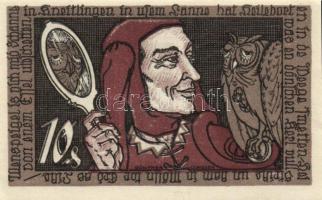 Német Birodalom / Weimari Köztársaság / Braunschweig 1921. 10Pf + 25Pf + 50Pf + 75Pf 4klf db, teljes sor T:I