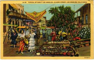 1950 Los Angeles (California), Typical of Early Los Angeles - Olvera Street (EK)