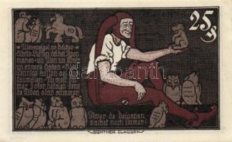 Német Birodalom / Weimari Köztársaság / Braunschweig 1921. 10Pf + 25Pf + 50Pf + 75Pf 4klf db, teljes...