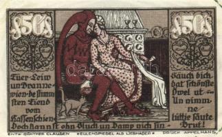 Német Birodalom / Weimari Köztársaság / Braunschweig 1921. 10Pf + 25Pf + 50Pf + 75Pf 4klf db, teljes...