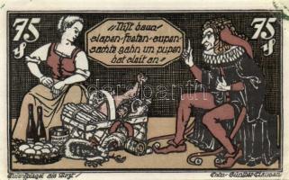 Német Birodalom / Weimari Köztársaság / Braunschweig 1921. 10Pf + 25Pf + 50Pf + 75Pf 4klf db, teljes...