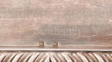 EPNS angol füles tálca, ezüstözött, szép állapotban, jelzett, 68x39 cm