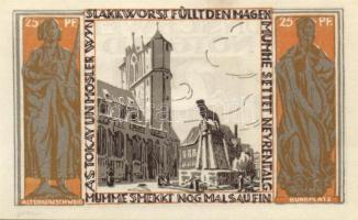 Német Birodalom / Weimari Köztársaság / Braunschweig 1921. 10Pf + 25Pf + 50Pf + 75Pf 4klf db, teljes...