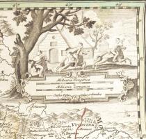 Homann, Johann Baptist: Regni Hungariae Tabula Generalis. Magyarország térképe a postautakkal. Nürnb...