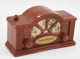 Kis rádió, retró, működőképes 16x9 cm