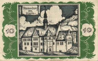 Német Birodalom / Weimari Köztársaság / Braunschweig 1921. 10Pf + 25Pf + 50Pf + 75Pf 4klf db, teljes...