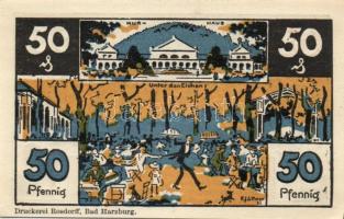 Német Birodalom / Weimari Köztársaság / Bad Harzburg 1921. 10Pf + 20Pf + 50Pf + 75Pf 4klf db, teljes...