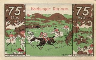 Német Birodalom / Weimari Köztársaság / Bad Harzburg 1921. 10Pf + 20Pf + 50Pf + 75Pf 4klf db, teljes...