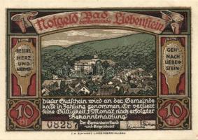 Német Birodalom / Weimari Köztársaság / Bad Liebenstein D.N. 10Pf + 25Pf + 50Pf 3klf db, teljes sor ...