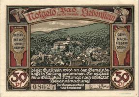 Német Birodalom / Weimari Köztársaság / Bad Liebenstein D.N. 10Pf + 25Pf + 50Pf 3klf db, teljes sor ...