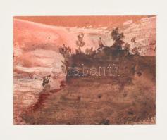 Olvashatatlan jelzéssel: 3 db ukrán festő által készített kép. Olaj, papír. 10x12 cm