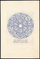 3 db kisgrafika rézkarc, papír, jelzettek, 9x6 cm