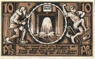 Német Birodalom / Weimari Köztársaság / Bad Salzuflen 1921. 10Pf + 25Pf + 50Pf(2x) 4klf db, teljes s...