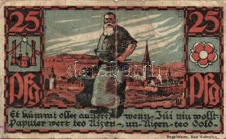 Német Birodalom / Weimari Köztársaság / Bad Salzuflen 1921. 10Pf + 25Pf + 50Pf(2x) 4klf db, teljes s...