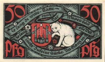 Német Birodalom / Weimari Köztársaság / Bad Salzuflen 1921. 10Pf + 25Pf + 50Pf(2x) 4klf db, teljes s...