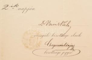 1894 Bírói vizsga bizonyítvány oklevele