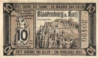 Német Birodalom / Weimari Köztársaság / Blankenburg 1920. 5Pf + 10Pf(2x) + 25Pf + 50Pf 5klf db, telj...