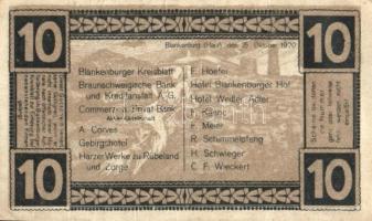 Német Birodalom / Weimari Köztársaság / Blankenburg 1920. 5Pf + 10Pf(2x) + 25Pf + 50Pf 5klf db, telj...