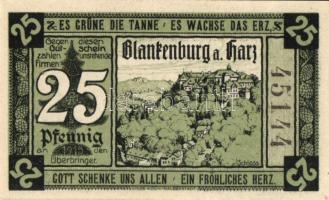 Német Birodalom / Weimari Köztársaság / Blankenburg 1920. 5Pf + 10Pf(2x) + 25Pf + 50Pf 5klf db, telj...