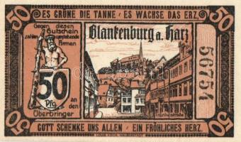 Német Birodalom / Weimari Köztársaság / Blankenburg 1920. 5Pf + 10Pf(2x) + 25Pf + 50Pf 5klf db, telj...