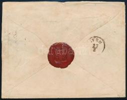 ~1864 3kr levélen / on cover "PEST / Abend"