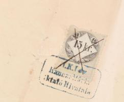 1861 Váltótörvényszéki jegyző bizonyítvány, oklevél Karap Ferenc aláírásával