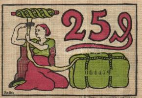 Német Birodalom / Weimari Köztársaság / Blumenthal 1921. 25Pf + 50Pf + 75Pf 3klf db, teljes sor T:I