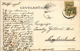 1906 Gyoma, pályaudvar, vasútállomás. Klein Vilmos (Kis Klein) kiadása