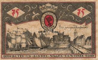 Német Birodalom / Weimari Köztársaság / Bremen 1921. 25Pf + 50Pf + 75Pf 3klf db, teljes sor T:I