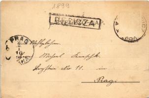 1899 (Vorläufer) Resica, Resita; vasgyár. Adolf Weiss / iron works, factory (kis szakadás / small te...