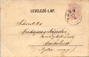 1899 (Vorläufer) Modor, Modra; Fő utca, templom, Régi városkapu / main street, church, old castle ga...