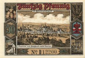 Német Birodalom / Weimari Köztársaság / Butzbach 1921. 25Pf + 50Pf(7x) összesen 8klf db, teljes sor ...