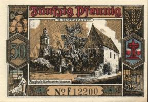 Német Birodalom / Weimari Köztársaság / Butzbach 1921. 25Pf + 50Pf(7x) összesen 8klf db, teljes sor ...