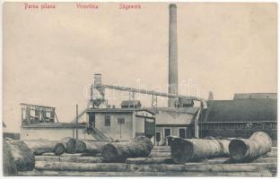 Verőce, Virovitica; Parna pilana / Sägewerk / Fűrésztelep / sawmill