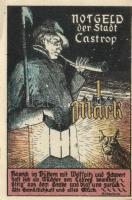 Német Birodalom / Weimari Köztársaság / Castrop 1921. 25Pf + 50Pf + 1M + 2M 4klf db, teljes sor T:I