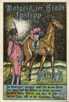 Német Birodalom / Weimari Köztársaság / Castrop 1921. 25Pf + 50Pf + 1M + 2M 4klf db, teljes sor T:I