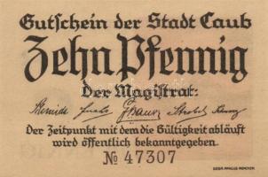 Német Birodalom / Weimari Köztársaság / Caub D.N. 10Pf + 20Pf + 25Pf + 50Pf 4klf db, teljes sor T:I