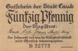 Német Birodalom / Weimari Köztársaság / Caub D.N. 10Pf + 20Pf + 25Pf + 50Pf 4klf db, teljes sor T:I