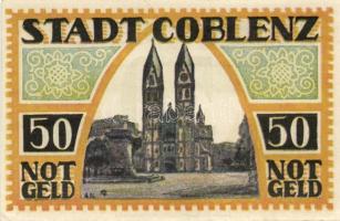 Német Birodalom / Weimari Köztársaság / Coblenz 1921. 25Pf + 50Pf(3x) 4klf db, teljes sor T:I