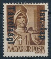 1946 Betűs Távolsági lev-lap./4f elcsúszott felülnyomással / Mi 873 with shifted overprint